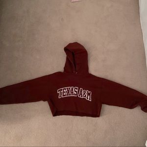 Cropped champion texas a and m sweatshirt